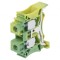 Conector &Icirc;mbinare Șine 0,5-10mm2 1 Piste 2 Borne Galben-Verde