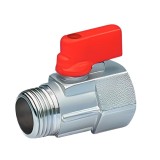 Robinet Sferic Mini 3/8 Alama, AG/IG, M&acirc;ner Roșu
