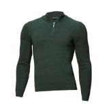 Pulover bărbați slim verde PL017