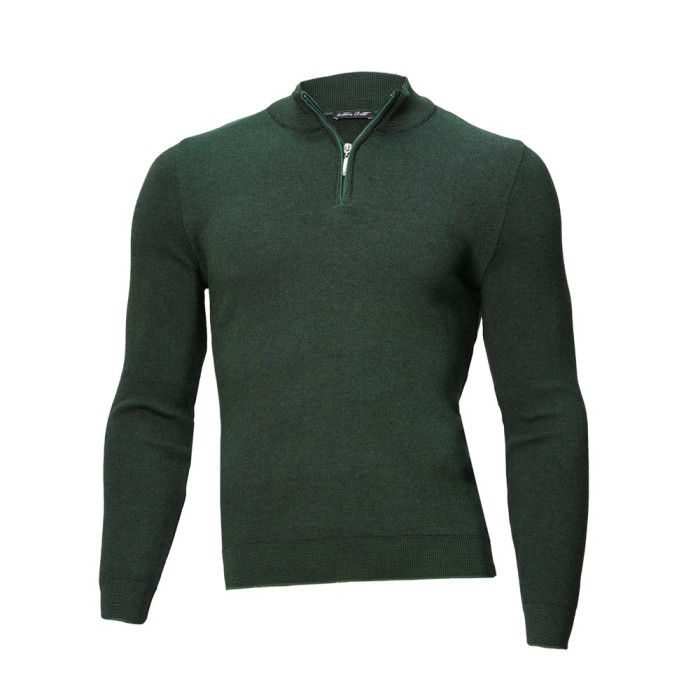 Pulover bărbați slim verde PL017