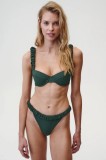 Undress Code chiloți de baie Girlish Charm Bikini Bottom culoarea verde, 766