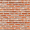Autocolant Zid caramida subtire rosu si orange, 135 x 225 cm
