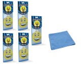 Odorizant auto Mariner Smile 5 Pack New Car si Laveta Microfibra