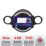 Navigatie Mini 2007-2011 Android Ecran QLED octa core 4+64 carplay android auto KIT-mini-01+EDT-E309V3 CarStore Technology
