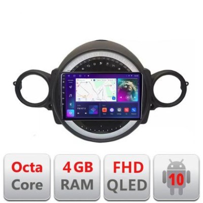 Navigatie Mini 2007-2011 Android Ecran QLED octa core 4+64 carplay android auto KIT-mini-01+EDT-E309V3 CarStore Technology foto
