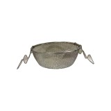 Coș rotund pentru prăjit, cu m&acirc;nere, 22 x 8 cm
