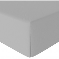 Cearsaf Lenjerie de pat din microfibra Amazon Basics, cu elastic, gri, 200 x 200 x 30 cm - RESIGILAT