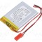 Acumul: Li-Po 3,7V 750mAh cabluri,contector JST SYP-02T-1