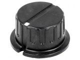 Buton rotativ bachelită negru 6,35mm