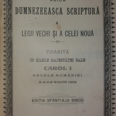 BIBLIA.. DUMNEZEEASCA SCRIPTURA -NOUL SI VECHIUL TESTAMENT -ED. SF. SINOD {1914}