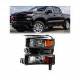 Far CHEVROLET SILVERADO, 01.2018-, partea stanga, TYC, Tip=USA; H11+HB3+W21/5W; manual; negru; cu prize bec; Omologare: SAE; halogen; este interzisa