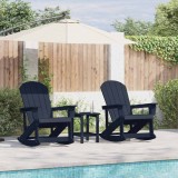 Cumpara ieftin Fotolii Adirondack Marmite 2 buc. Albastru marin HDPE