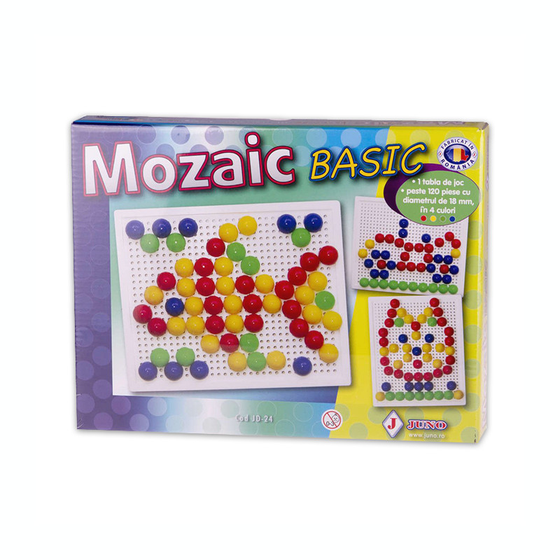 Joc de constructie cu pioneze Mozaic basic JD-24 | Okazii.ro