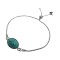 Bratara argint reglabila cu turcoaz oval 14x10 MM