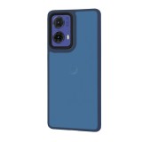 Husa pentru motorola moto g85 - halofrost, pro grip, deep blue