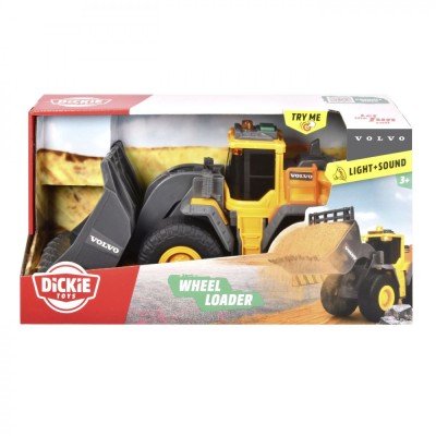DICKIE EXCAVATOR VOLVO CU SUNETE SI LUMINI SuperHeroes ToysZone foto