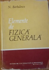 Elemente de fizica generala N. Barbulescu (1962)
