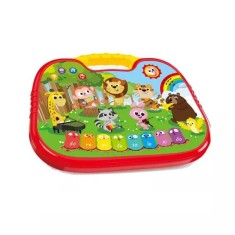 Tableta educativa - Invatam limba engleza cu ajutorul animalelor, cu lumini si sunete, multicolor