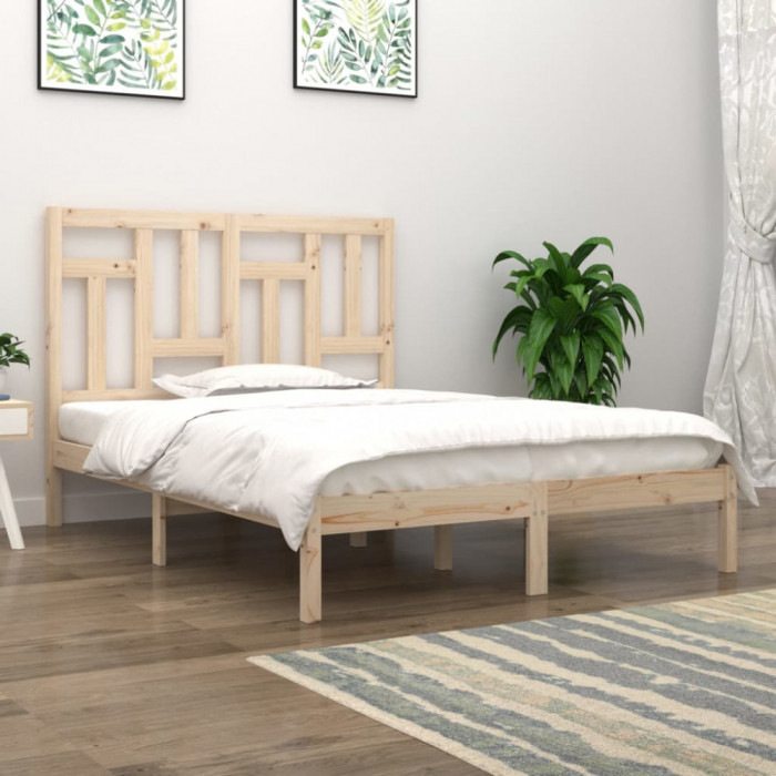 Cadru de pat, 140x200 cm, lemn masiv de pin GartenMobel Dekor