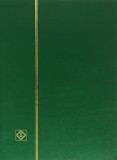Clasor timbre cu 32 file negre, 64 pagini, seria BASIC, coperta verde