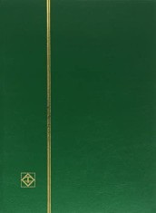 Clasor timbre cu 32 file negre, 64 pagini, seria BASIC, coperta verde