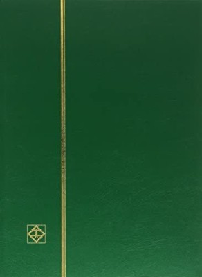 Clasor timbre cu 32 file negre, 64 pagini, seria BASIC, coperta verde foto