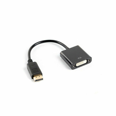 DisplayPort to DVI Adapter Lanberg AD-0007-BK Black 10 cm foto