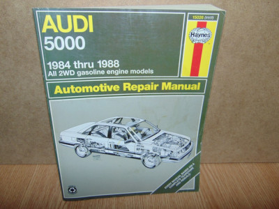 MANUAL REPARATII HAYNES AUDI 5000 1984-1988 foto