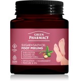 Green Pharmacy Foot Care Regenerating Sugar-Salt Oil Foot Peeling peeling exfoliant pentru picioare 300 ml