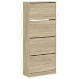 Pantofar cu 4 sertare rabatabile, stejar sonoma, 80x34x187,5 cm