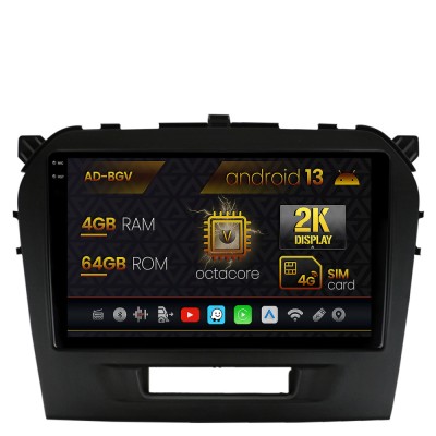 Navigatie Suzuki Vitara (2015+), Android 13, V-Octacore 4GB RAM + 64GB ROM, 9.5 Inch - AD-BGV9004+AD-BGRKIT299 foto