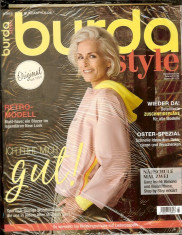 Revista de moda BURDA, nr. 4 din 2019, sigilata, tipare foto