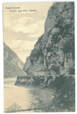 2497 - ORSOVA, Danube Kazan, Romania - old postcard - unused foto