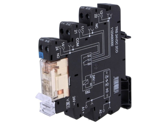 Releu Intermediar DPDT 24VDC 8A