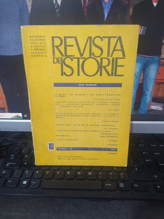 Revista de Istorie, Nr. 10/1977, Banca Albina, Cetatea Bran, Dobrogea..., 003