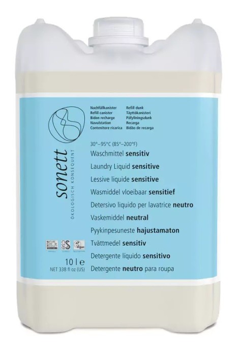 Detergent Ecologic Lichid Pt. Rufe Albe Si Colorate Neutru 10l, Sonett