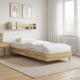 vidaXL Cadru de pat Stejar Sonoma 80 x 200 cm Lemn prelucrat 8009045