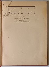 PARADISUL de DANTE , gravuri de MAC CONSTANTINESCU , 1934 *EXEMPLAR RELEGAT