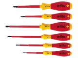 Kit Șurubelnițe Pozidriv Plată SoftFinish Electric 6 Bucăți WIHA