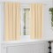 Perdele cu perdele 2 pcs Crem Poliester
