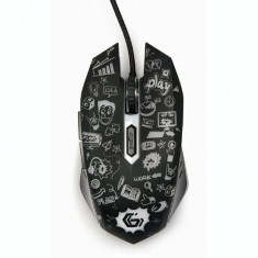 GEMBIRD mouse cu fir negru MUS-6B-GRAFIX-01 foto