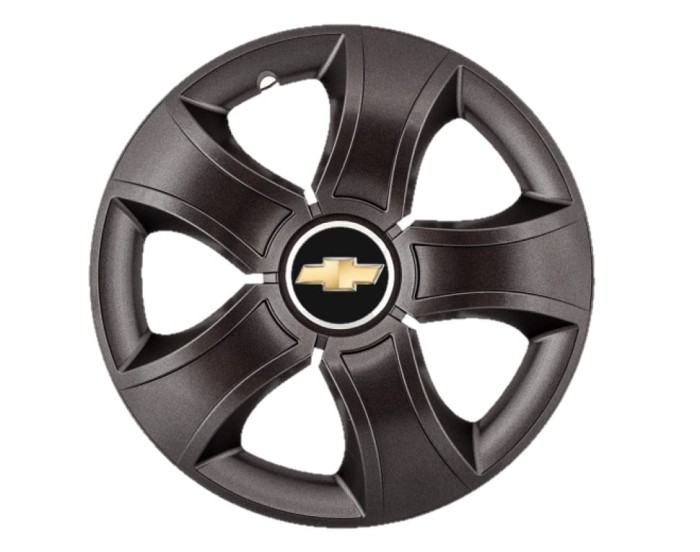 Set 4 capace roti Bis Negru R16 pentru gama auto Chevrolet