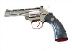 Bricheta anti-vant tip pistol Revolver, argintiu foto