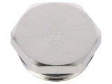 Capac de protecție alamă IP68 PG48 nichel