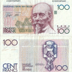 1982, 100 francs (P-142a.6) - Belgia
