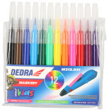 Set de markere interschimbabile de 12buc, pentru pix pentru graffiti M315,030, Dedra