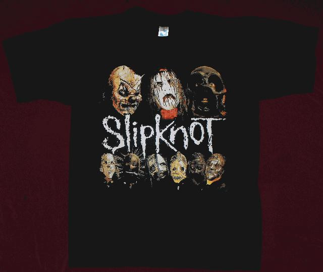 Tricou Slipknot 5 modele imprimate pe tricouri Fruit of the Loom,vezi  descrierea, L, M, S, XL, XXL, Negru | Okazii.ro