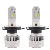 Cumpara ieftin Set 2 LED-uri Auto Techstar&reg; X9, H4, 60w, 8000 Lumeni, 6500K, AUTO, 12-24 Volti, CSP, Canbus, Miez Cupru, Radiator Aluminiu