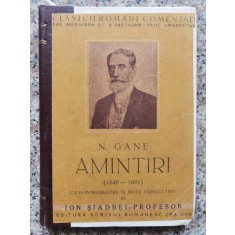Amintiri (1848-1891) - N. Gane , B611