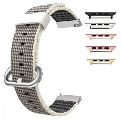 Curea material textil, compatibila Apple Watch 10, 46mm, Gri foto